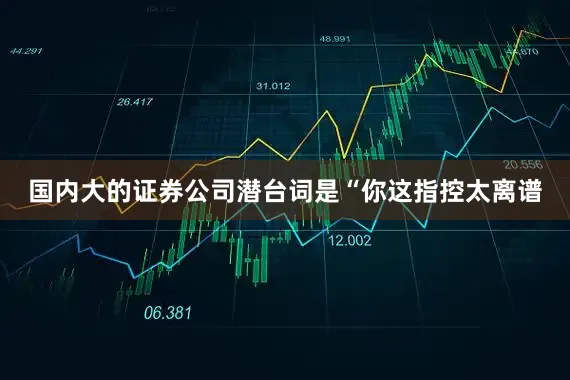 国内大的证券公司潜台词是“你这指控太离谱