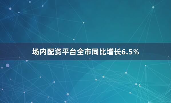 场内配资平台全市同比增长6.5%