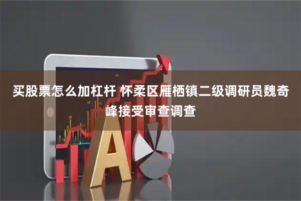 买股票怎么加杠杆 怀柔区雁栖镇二级调研员魏奇峰接受审查调查