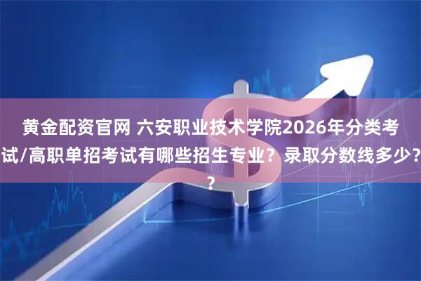 黄金配资官网 六安职业技术学院2026年分类考试/高职单招考试有哪些招生专业？录取分数线多少？